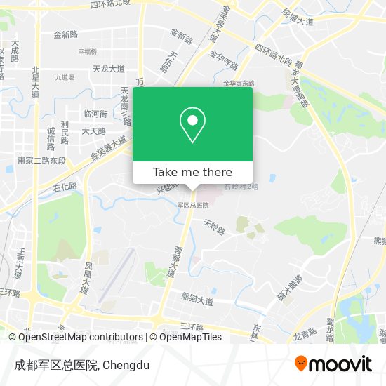 成都军区总医院 map