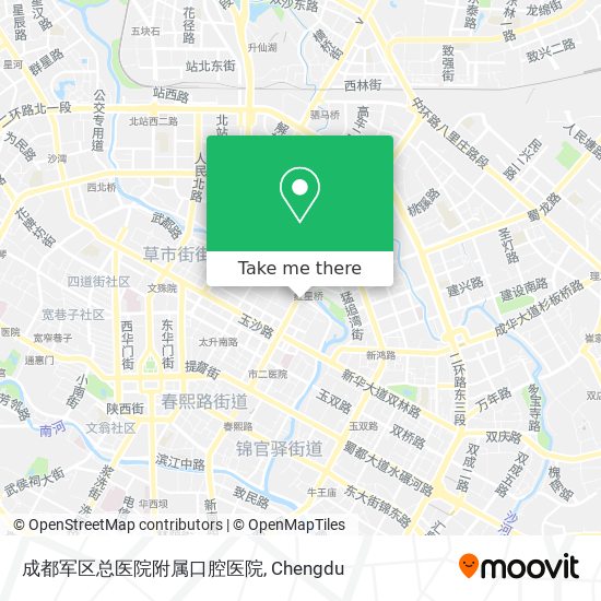 成都军区总医院附属口腔医院 map