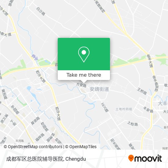成都军区总医院辅导医院 map
