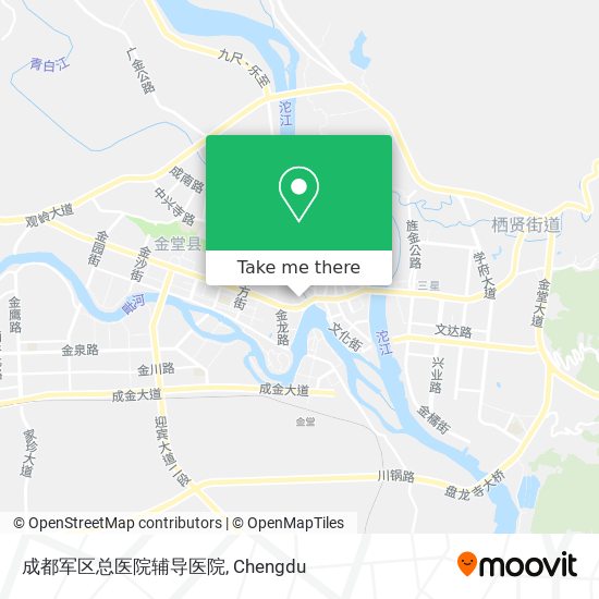 成都军区总医院辅导医院 map