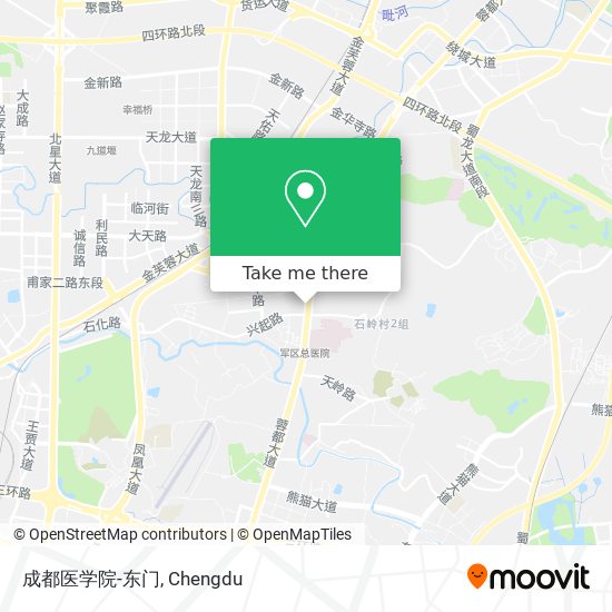 成都医学院-东门 map