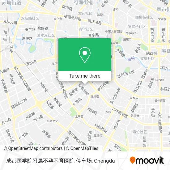 成都医学院附属不孕不育医院-停车场 map