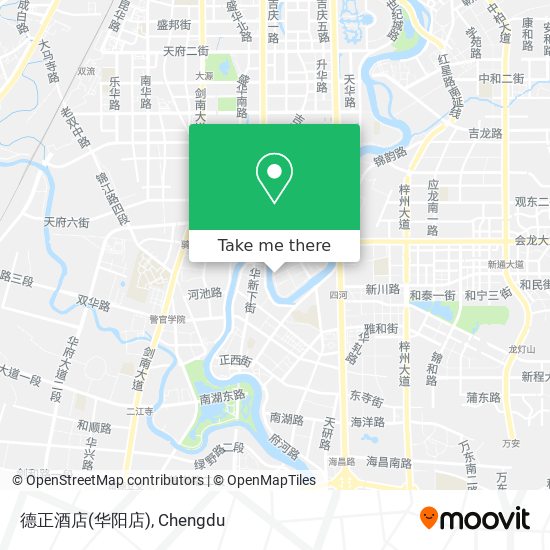 德正酒店(华阳店) map