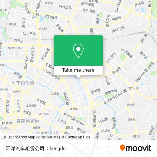 阳洋汽车租赁公司 map