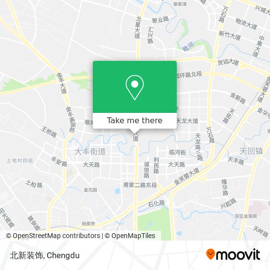 北新装饰 map