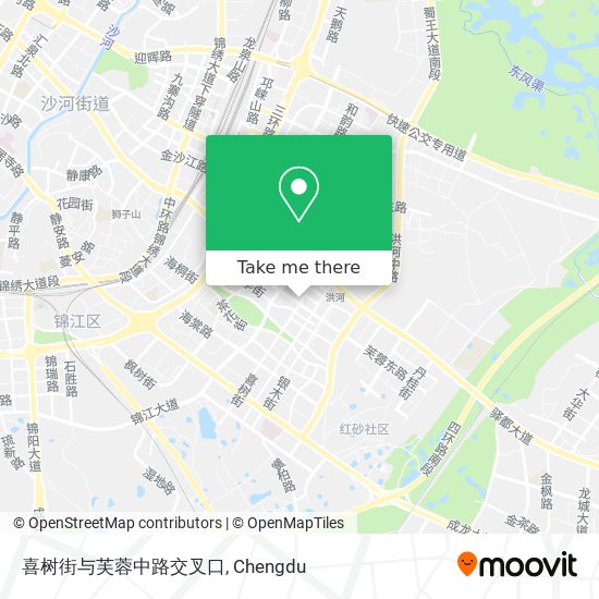 喜树街与芙蓉中路交叉口 map