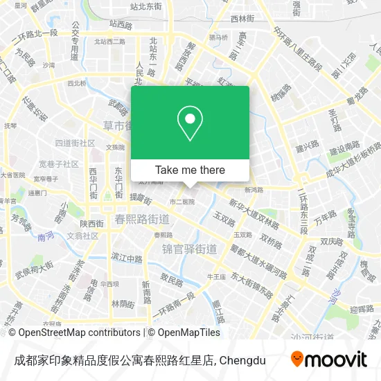 成都家印象精品度假公寓春熙路红星店 map
