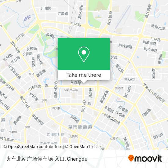 火车北站广场停车场-入口 map