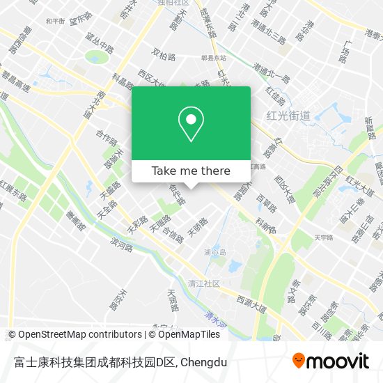 富士康科技集团成都科技园D区 map