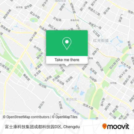 富士康科技集团成都科技园D区 map