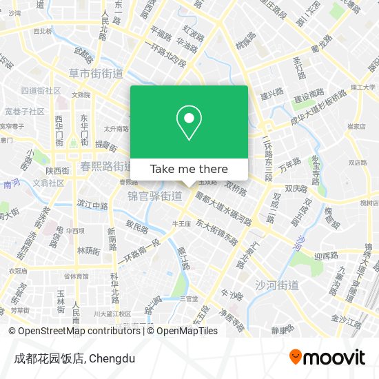 成都花园饭店 map