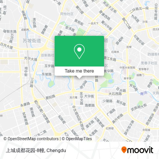 上城成都花园-8幢 map
