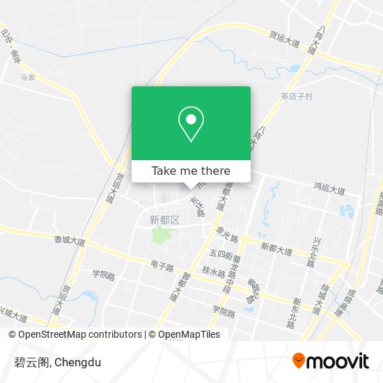 碧云阁 map