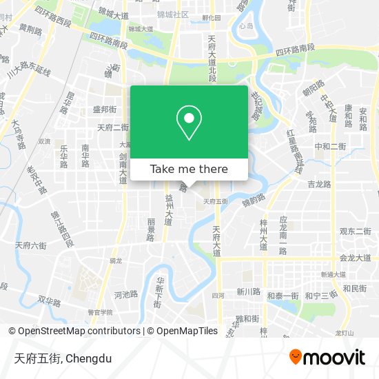 天府五街 map