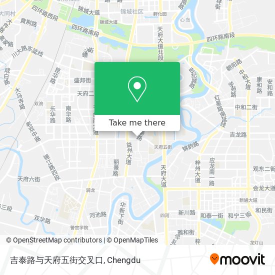 吉泰路与天府五街交叉口 map