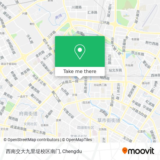 西南交大九里堤校区南门 map