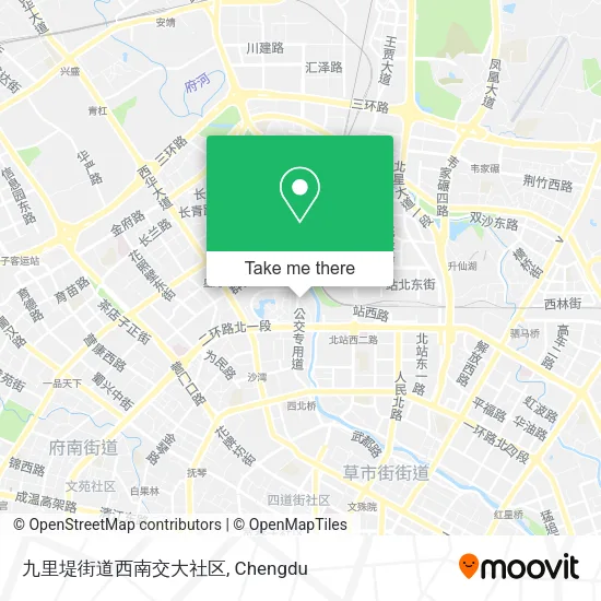 九里堤街道西南交大社区 map