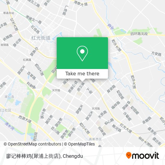 廖记棒棒鸡(犀浦上街店) map