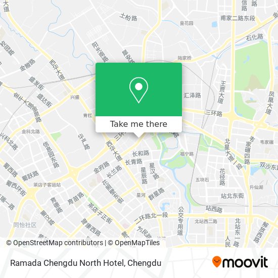Ramada Chengdu North Hotel map