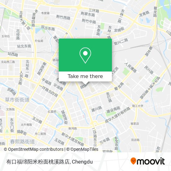 有口福绵阳米粉面桃溪路店 map