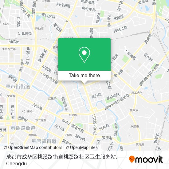 成都市成华区桃溪路街道桃蹊路社区卫生服务站 map
