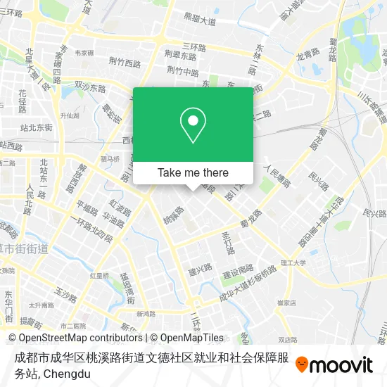 成都市成华区桃溪路街道文德社区就业和社会保障服务站 map