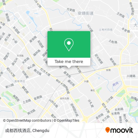 成都西线酒店 map