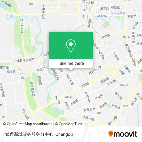 武侯新城政务服务分中心 map
