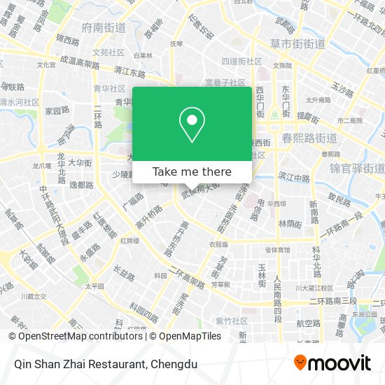 Qin Shan Zhai Restaurant map