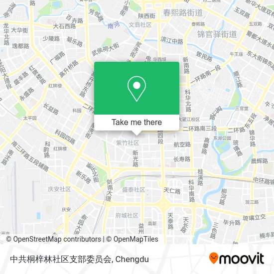 中共桐梓林社区支部委员会 map