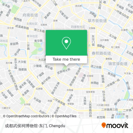 成都武侯祠博物馆-东门 map