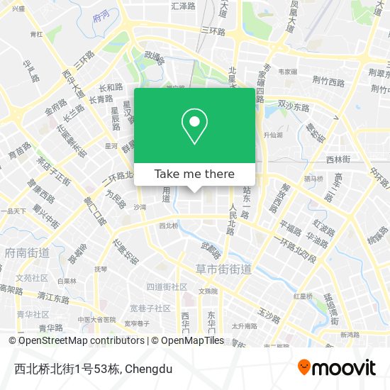 西北桥北街1号53栋 map