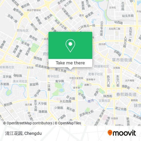清江花园 map