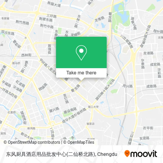 东风厨具酒店用品批发中心(二仙桥北路) map