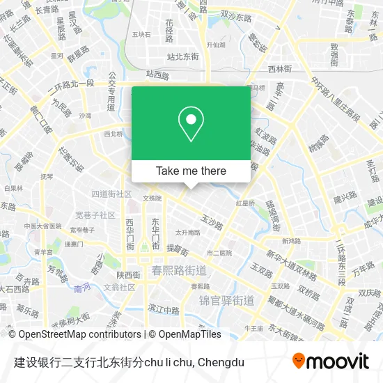 建设银行二支行北东街分chu li chu map