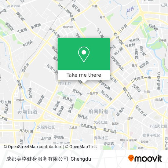 成都美格健身服务有限公司 map