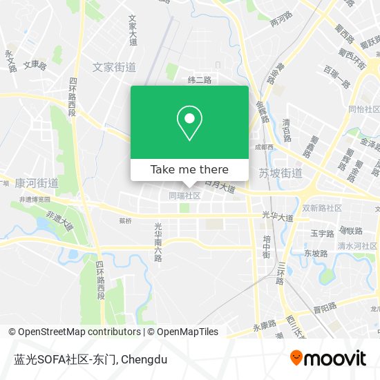 蓝光SOFA社区-东门 map