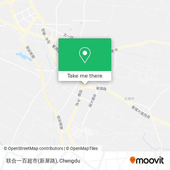 联合一百超市(新犀路) map