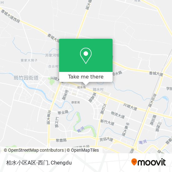 柏水小区A区-西门 map