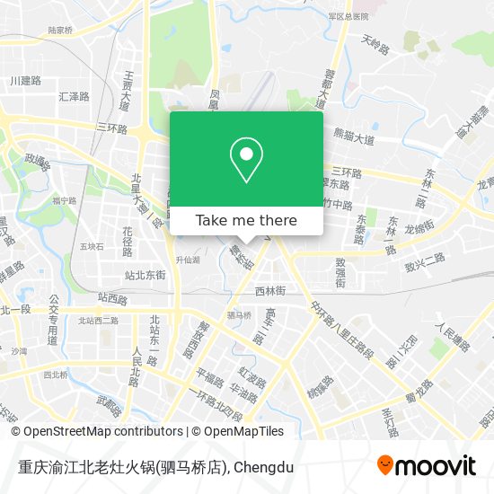 重庆渝江北老灶火锅(驷马桥店) map