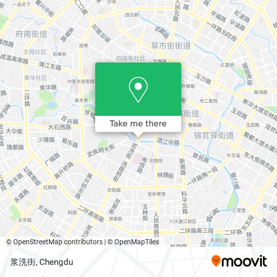 浆洗街 map