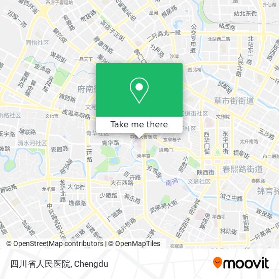 四川省人民医院 map