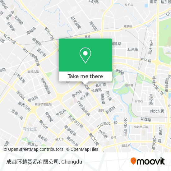 成都环越贸易有限公司 map