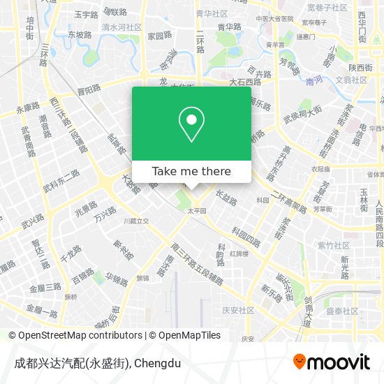 成都兴达汽配(永盛街) map