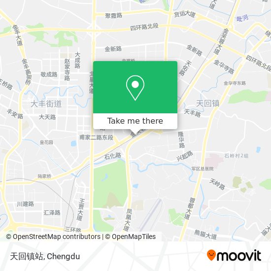 天回镇站 map