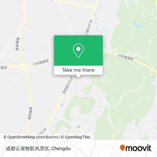 成都云崖牧歌风景区 map