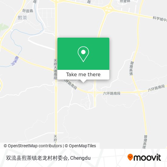 双流县煎茶镇老龙村村委会 map