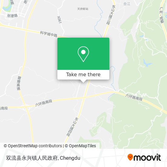 双流县永兴镇人民政府 map