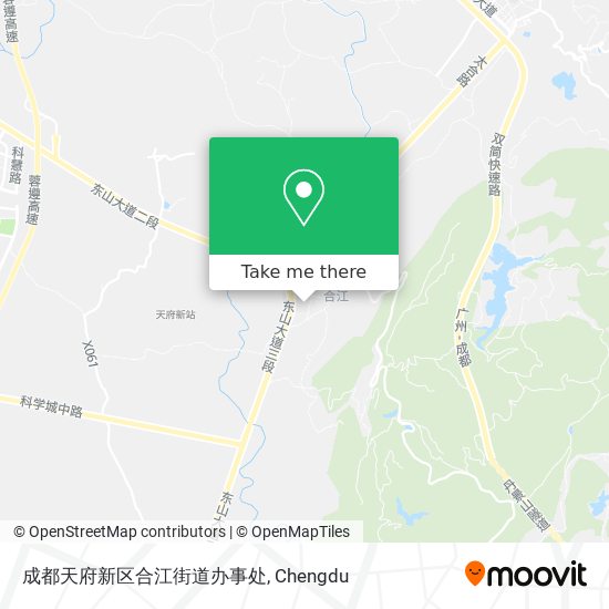 成都天府新区合江街道办事处 map