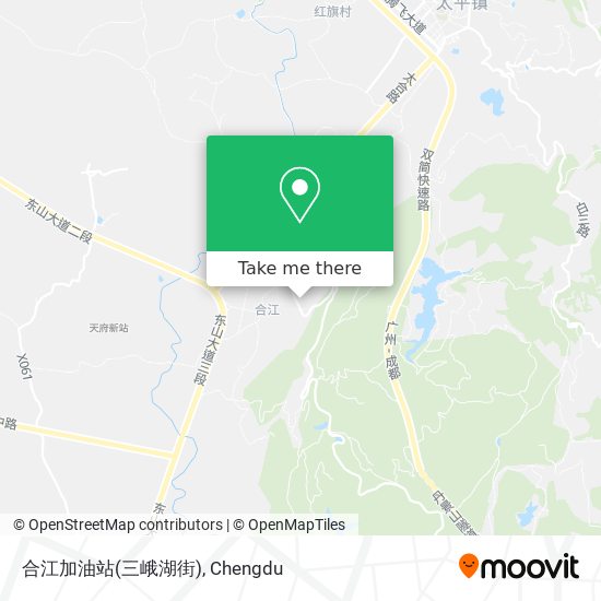 合江加油站(三峨湖街) map